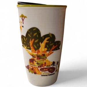 Starbucks Disney Animal Kingdom Ceramic Travel Tumbler Mug with Lid